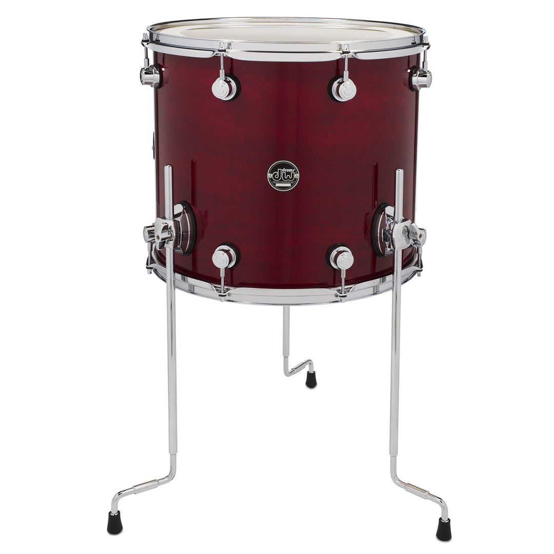 DW Performance Series Floor Tom 14x16 Gloss Lacquer - Cherry Stain