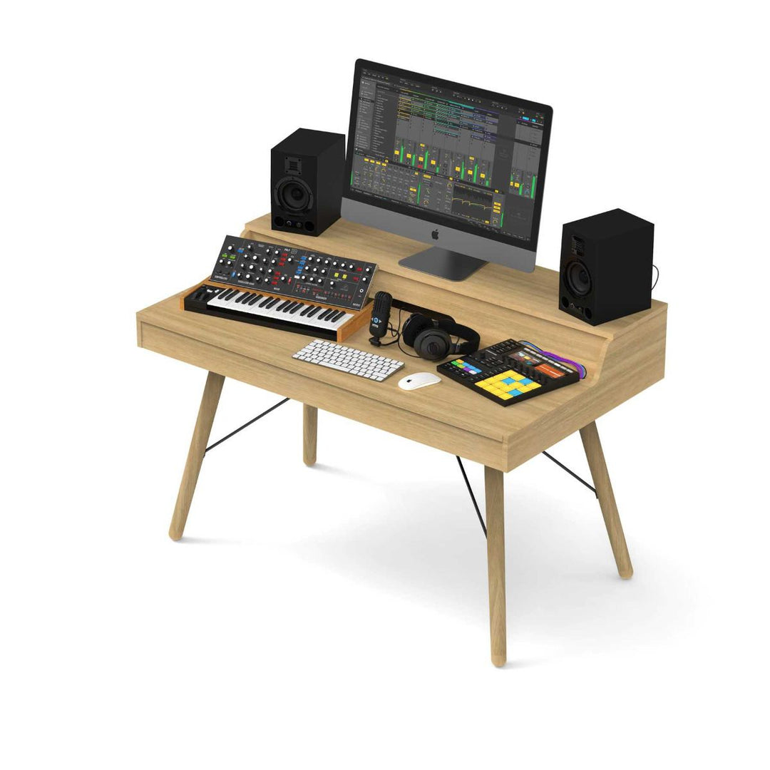 Glorious Vintage Music Station Hybrid Combo DJ Table / Studio Workstation