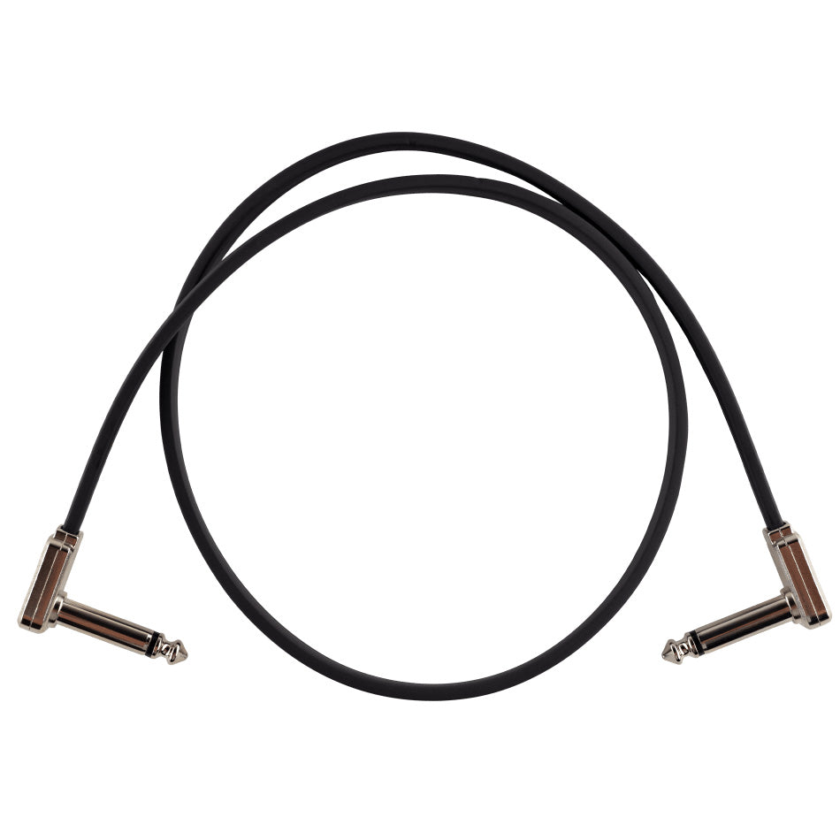 Ernie Ball Flat Ribbon Patch Cable (Single) Black - 2’