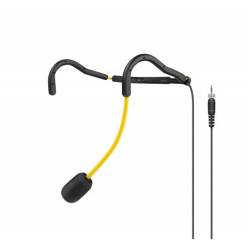 Sennheiser Pro Audio HT 747 YELLOW - Sweat-Resistant fitness headset (supercardioid) w/ adjustable neckband + flexible microphone boom arm