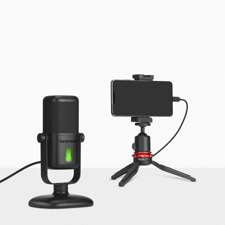Saramonic SR-MV2000 Large-Diaphragm Cardioid USB Microphone for Computers and USB Type-C Mobile Devices
