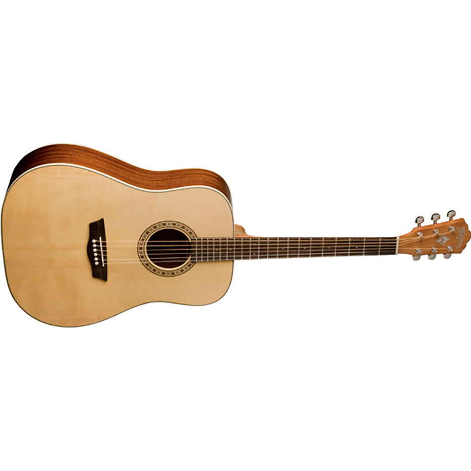 Washburn WD7S-A Harvest Dreadnought,Solid Spruce Top, Mahogany Back & Sides