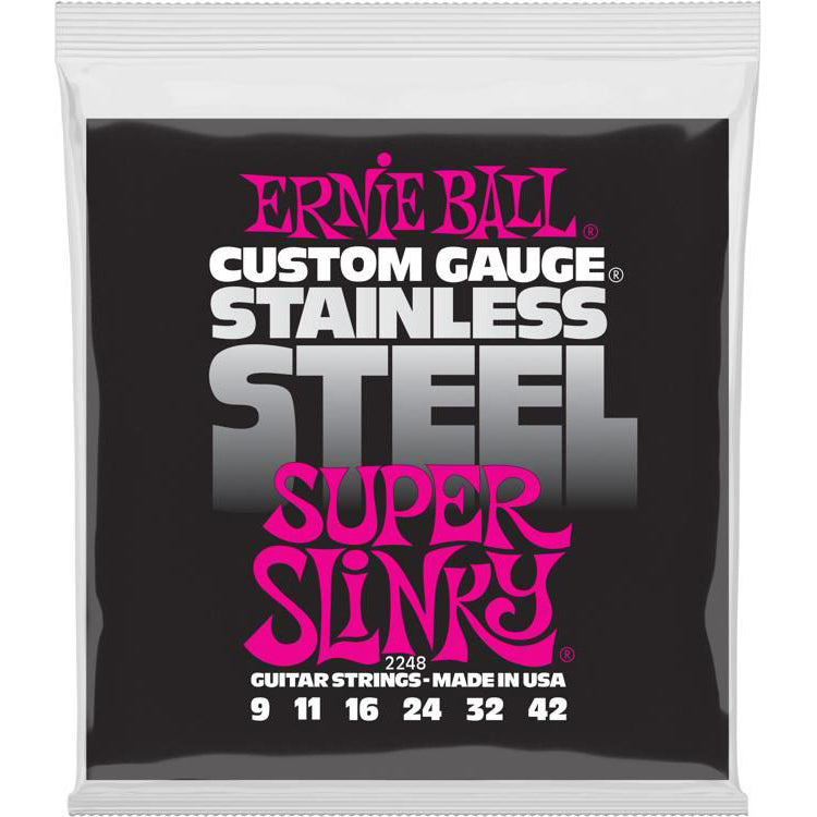 Ernie Ball 2248EB STAINLESS SUPER SLINKY 9-42