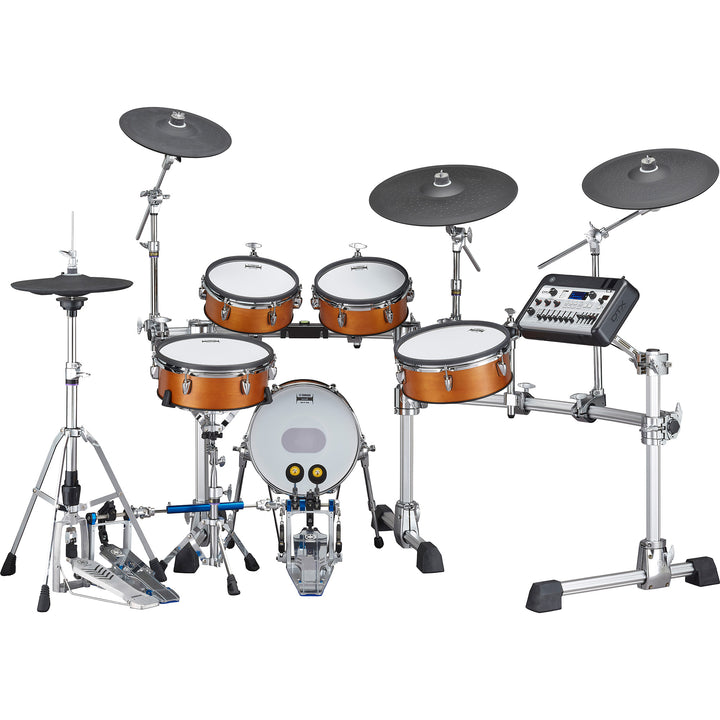 Yamaha DTX10KMRW Electronic Drum Kit with Mesh Pads, Cymbals and Hardware - Real Wood