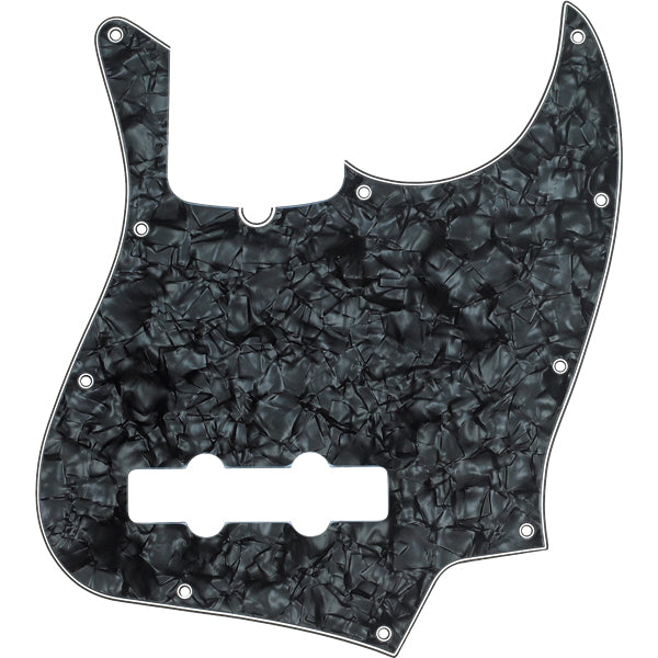 Fender Pickguard for Jazz Bass 10-Hole Mount 4-Ply - Black Pearl