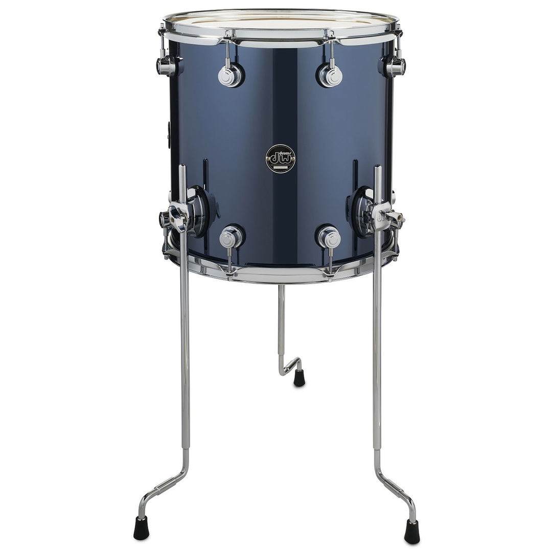 DW Performance Series Floor Tom 12x14 Finish Ply - Chrome Shadow
