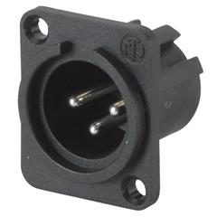 Neutrik NC3MPP - 3 Pin Plastic Chassis XLRM -P Size