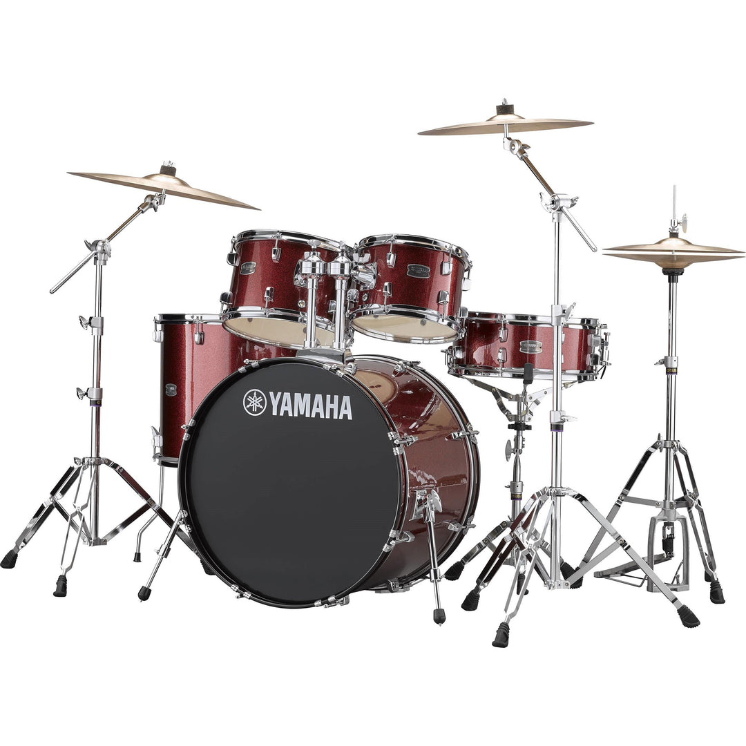 Yamaha RYDEEN 5-Piece 22” Bass Drum Kit w/ Hardware - Burgundy Glitter