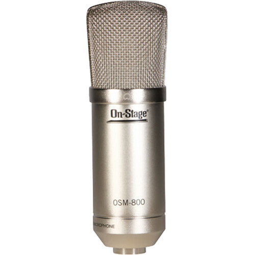 On-Stage AS800 Large-Diaphragm Cardioid Condenser Microphone w/ Shockmount