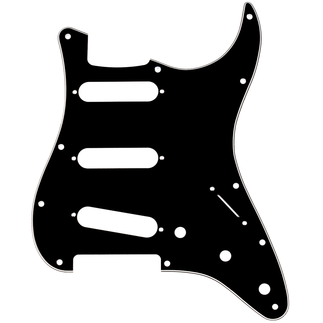 Fender Pickguard for Stratocaster S/S/S 11-Hole Mount 3-Ply - Black