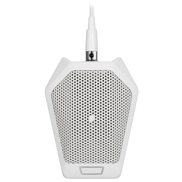 Audio-Technica U891RWb Cardioid Boundary Microphone with LED and Local Switch - White