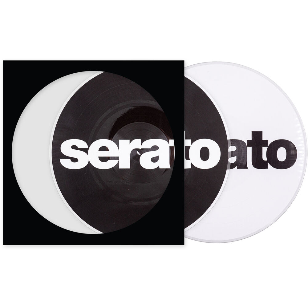 Serato Picture Disk Control Vinyl 12” (Pair) - Reversible Black on White / White on Black