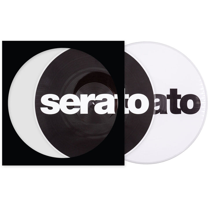 Serato Picture Disk Control Vinyl 12” (Pair) - Reversible Black on White / White on Black