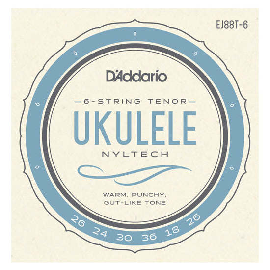 D'Addario EJ88T-6 - SET TENOR NYLTECH 6-ST UKULELE