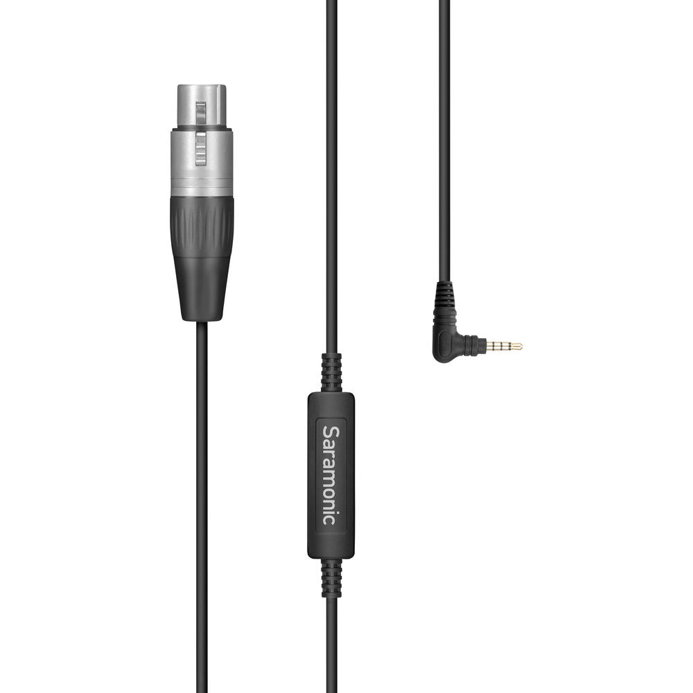 Saramonic SR-XLR35 XLR Female to 3.5mm TRRS Microphone Adapter Cable for DSLR Cameras and Smartphones - 10’