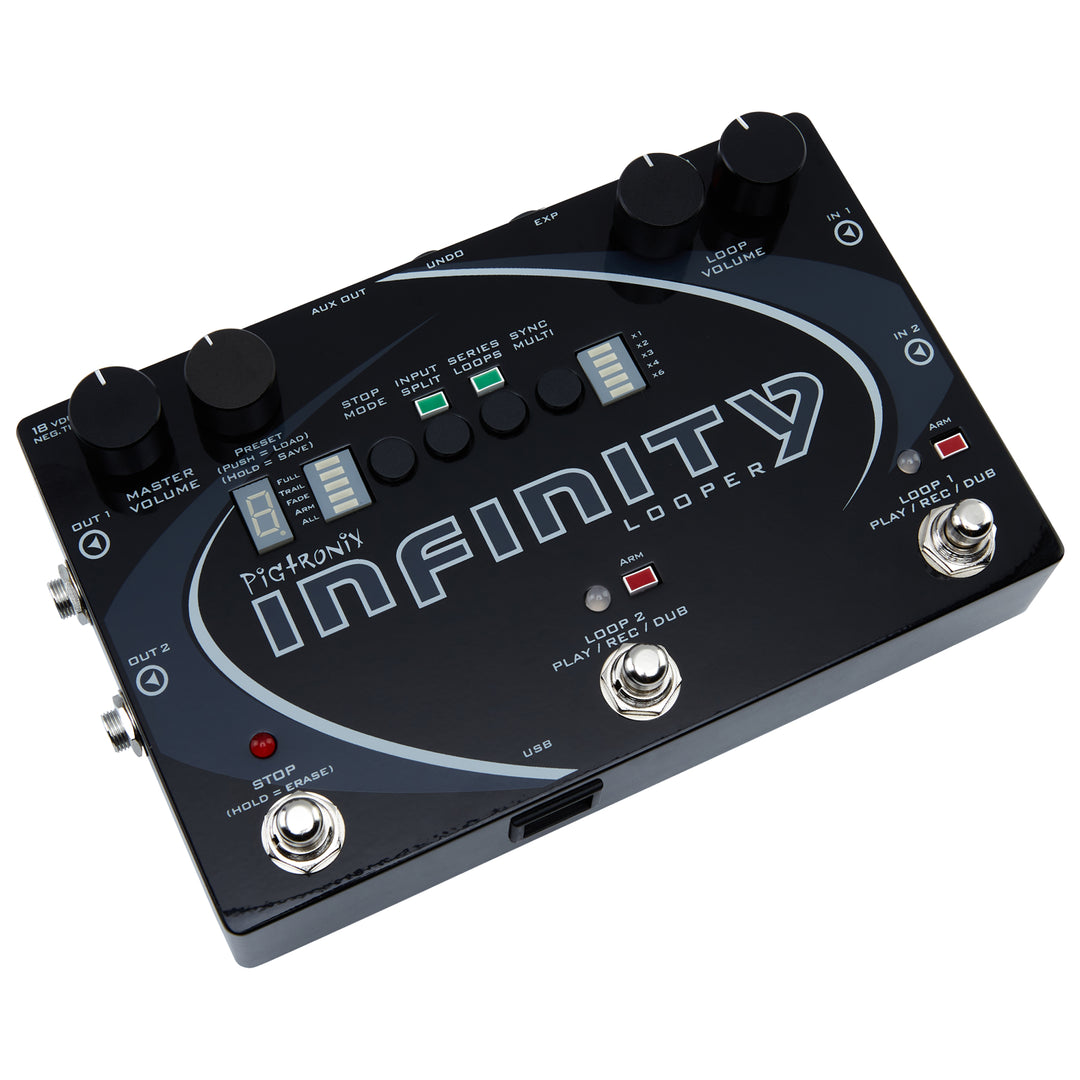 Pigtronix Infinity Looper 3 Hi-Fi Stereo Double Looper Guitar Effect Pedal