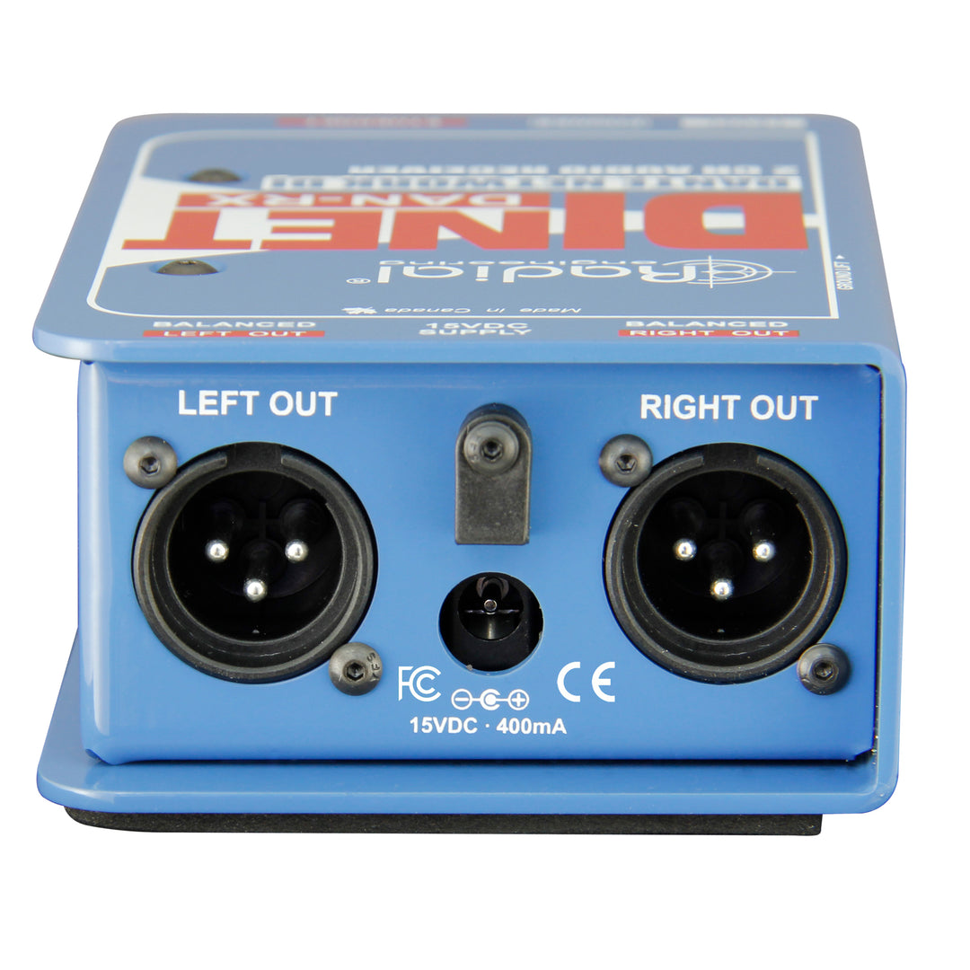 Radial DiNET DAN-RX 2-Channel Dante Network Receiver