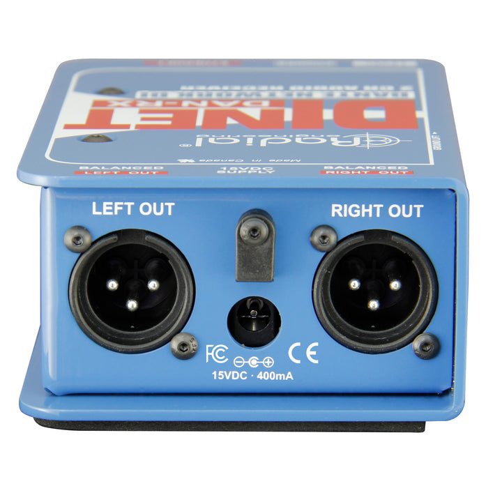 Radial DiNET DAN-RX 2-Channel Dante Network Receiver