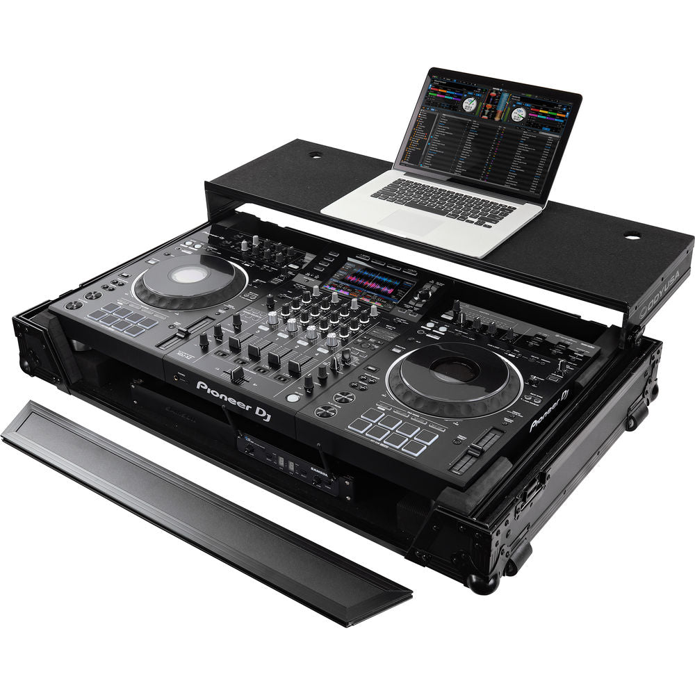 Odyssey FZGSXDJXZW1 Flight Zone Glide Style Case for Pioneer XDJ-XZ & 1U Rack - Black Label