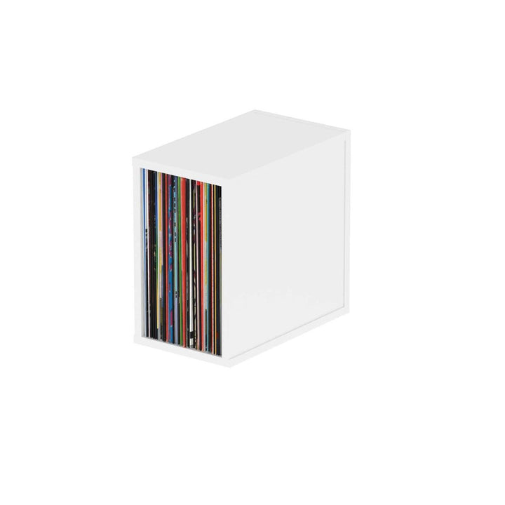 Glorious Record Box 55 Vinyl Storage (Holds 55 Records) - White
