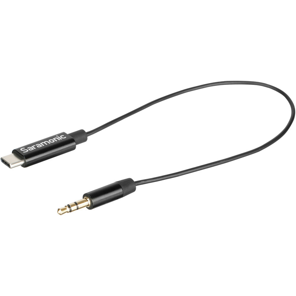Saramonic SR-C2001 3.5mm TRS Male to USB Type-C Adapter Cable for Mono/Stereo Audio to Android - 9”