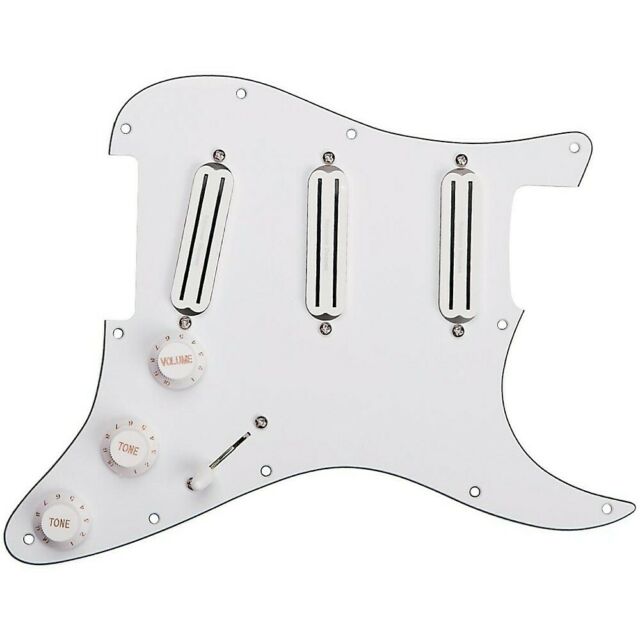 Seymour Duncan Pickgrd Assy,Triple Rails, Wht