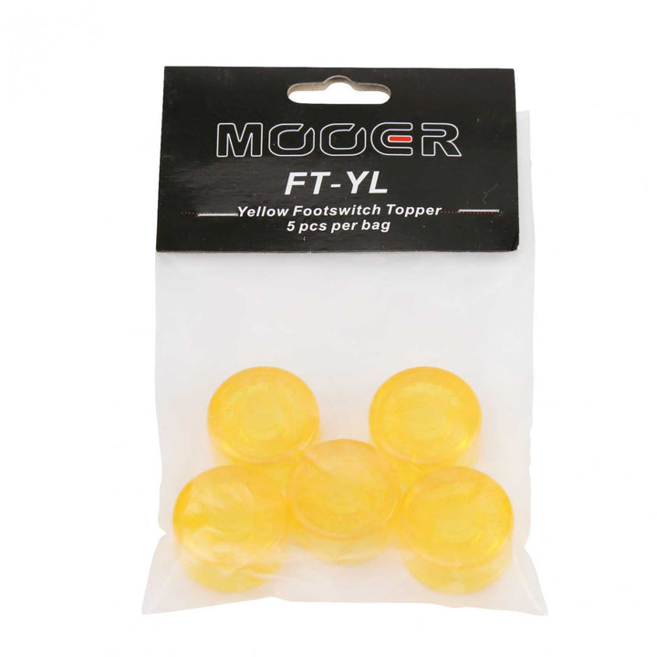 Mooer FT-YL Yellow Footswitch Topper,5 pcs per bag