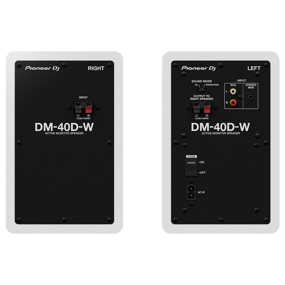 Pioneer DM-40D-W 4” desktop monitor system (White)