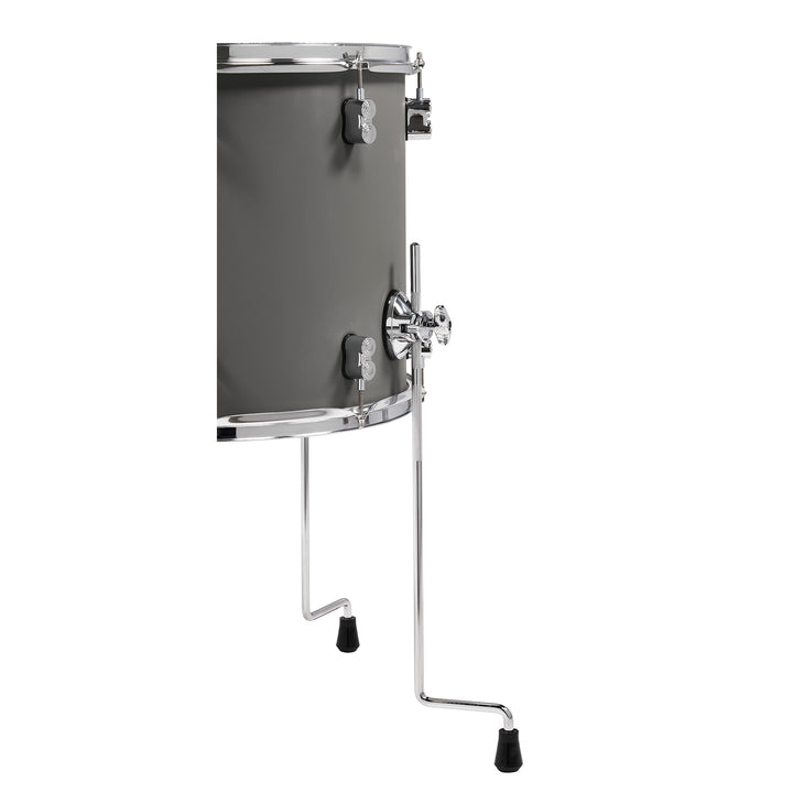 PDP Concept Maple Finish Ply CM5 5-Piece Kit Shell Pack w/ Chrome Hardware (18x22 w/ BDM, 8x10, 9x12, 14x16FT, 5.5x14 Snare) - Satin Pewter