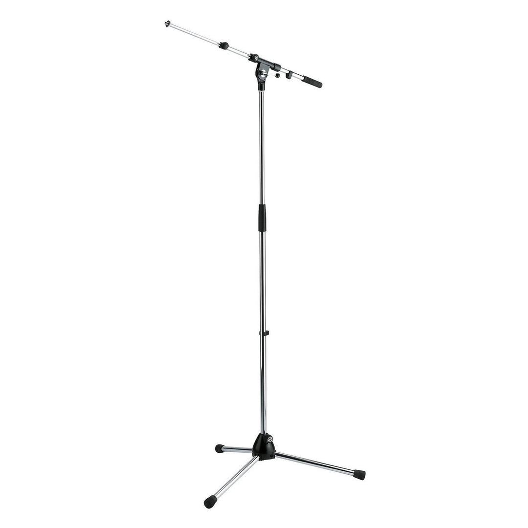 K&M 210/9 Compact Telescopic Boom Microphone Stand (Chrome)