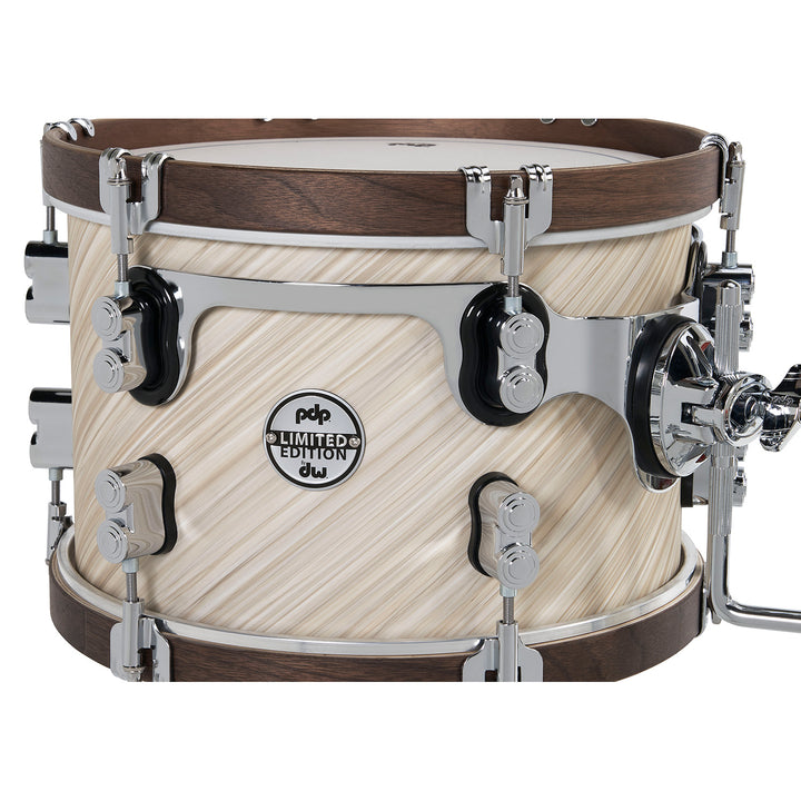 PDP LTD Twisted Ivory with Walnut Hoops Kit - 8x12, 16x16, 18x22
