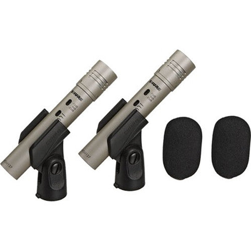 Shure KSM137 Cardioid Instrument Microphone for Studio Recording Matched Pair
