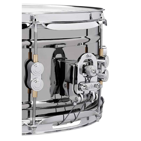 PDP Concept Metal 6.5x14 Snare Drum Dual-Beaded 1mm Rolled Black