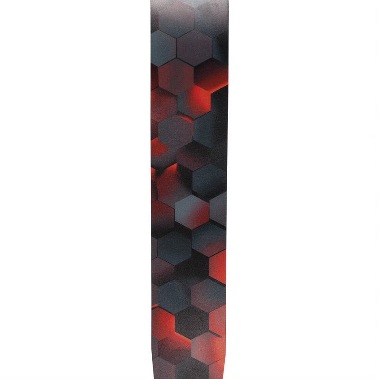 D'Addario Eco-Comfort Strap Line Extensions 2.5 PRINTED LTH, RED HEX