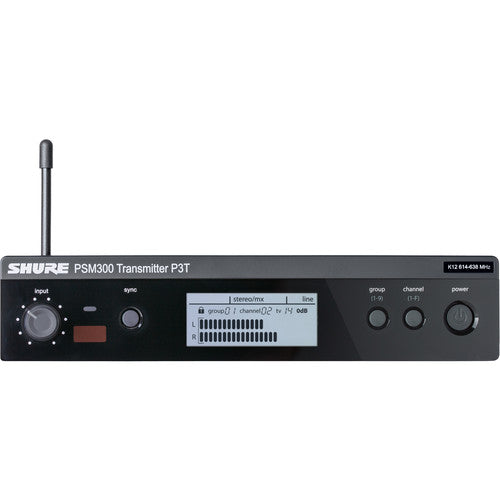 Shure P3T Wireless Transmitter for PSM300 System J13: 488 - 512 MHz