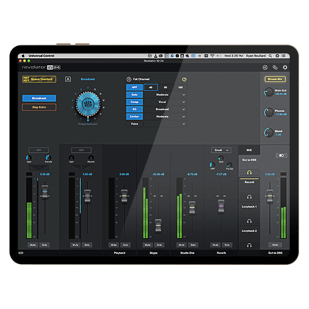 PreSonus Revelator io24 USB-C Audio Interface for Recording and Streaming
