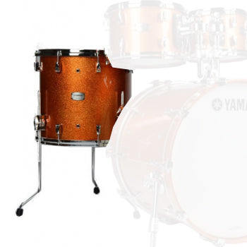 Yamaha Absolute Hybrid Maple 14” x 13” Floor Tom - Orange Sparkle