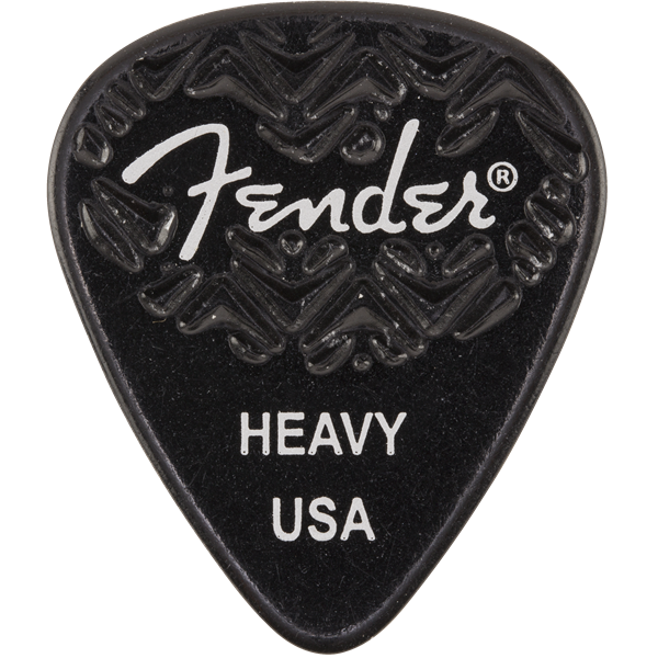 Fender 351 Shape Wavelength Celluloid Picks — 6-Pack - Black