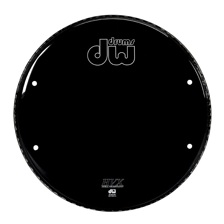 DW DRDHPF18K Gloss Black Performance Bass Drum Head HVX 18”