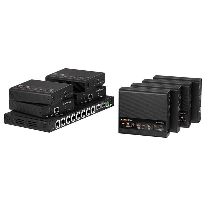 BZBGEAR - 1X8 4K60 UHD 18Gbps HDMI Splitter/Distribution Amplifier up to 230ft over Category Cable