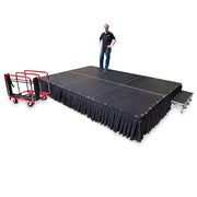 Portable Stage Sections 4'x4' Square (RENTAL)