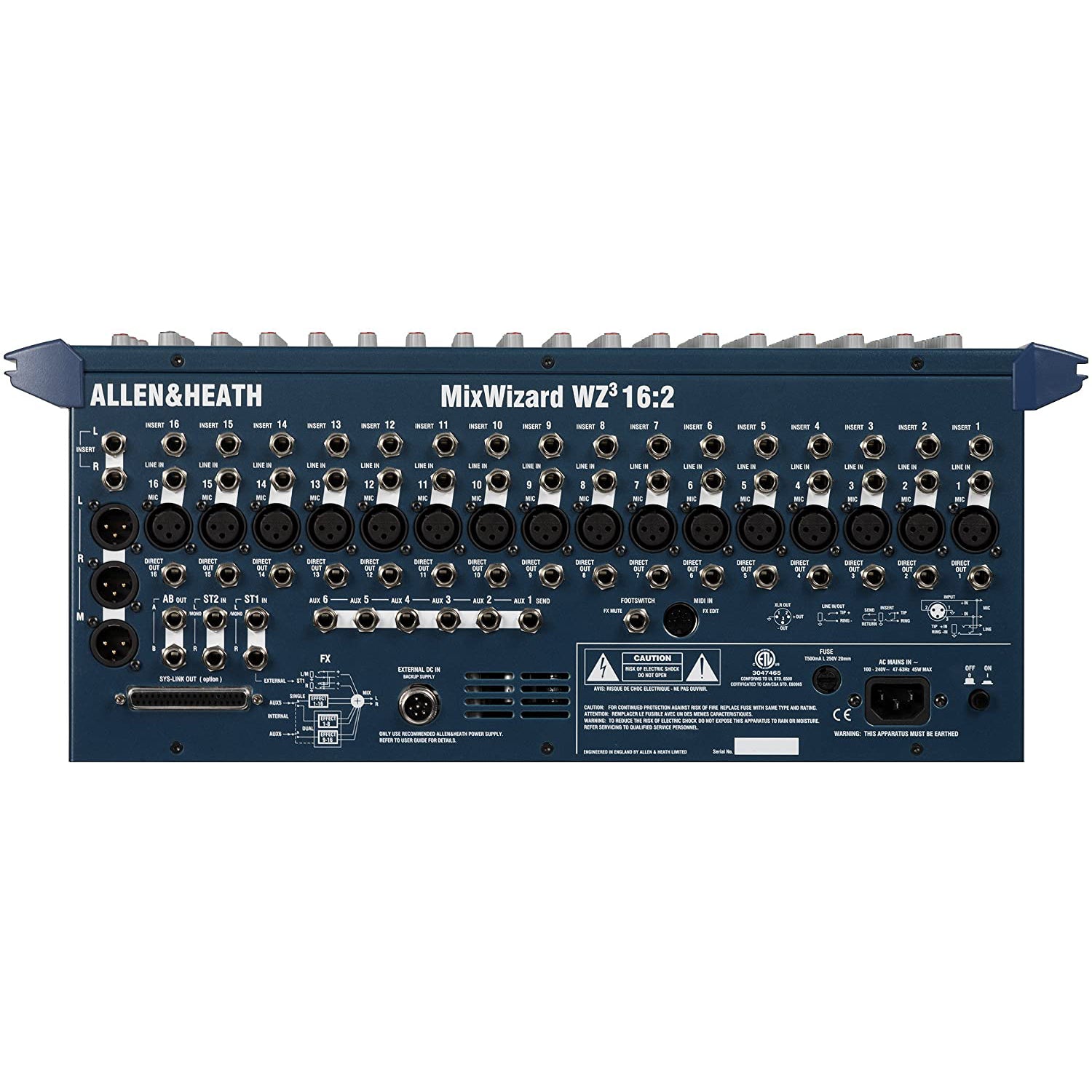 Allen & Heath Mixwizard WZ3 16:2 16-Channel Mixer Console (RENTAL