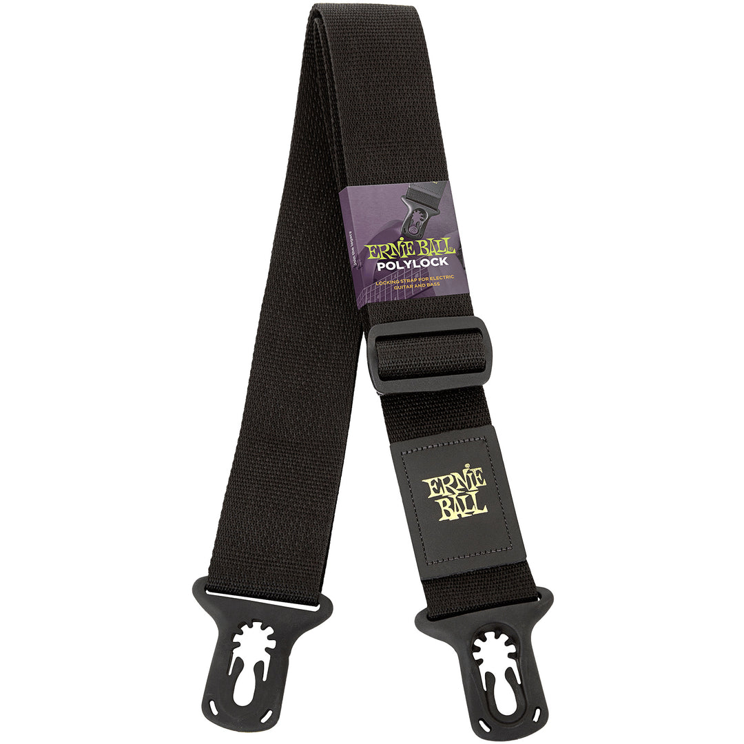 Ernie Ball Polylock 2” Guitar Strap - Black
