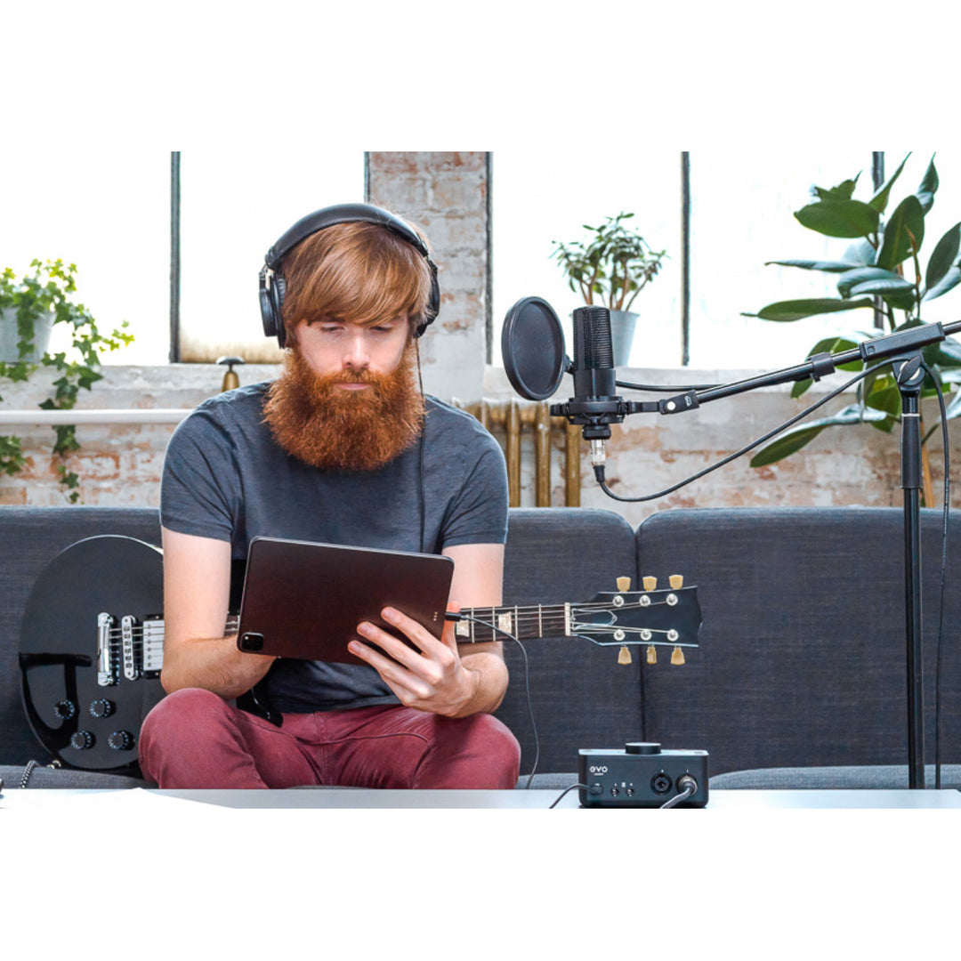 Audient EVO Start Recording Package (Interface, Mic, Headphones, Mount, Cable)