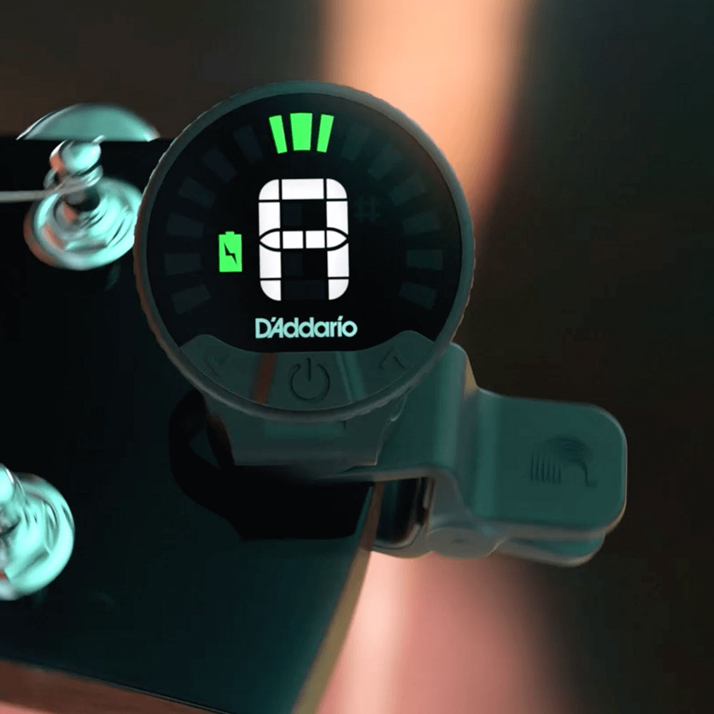 D'Addario Nexxus 360 Tuner Rechargeable Headstock Clip-On Tuning Device