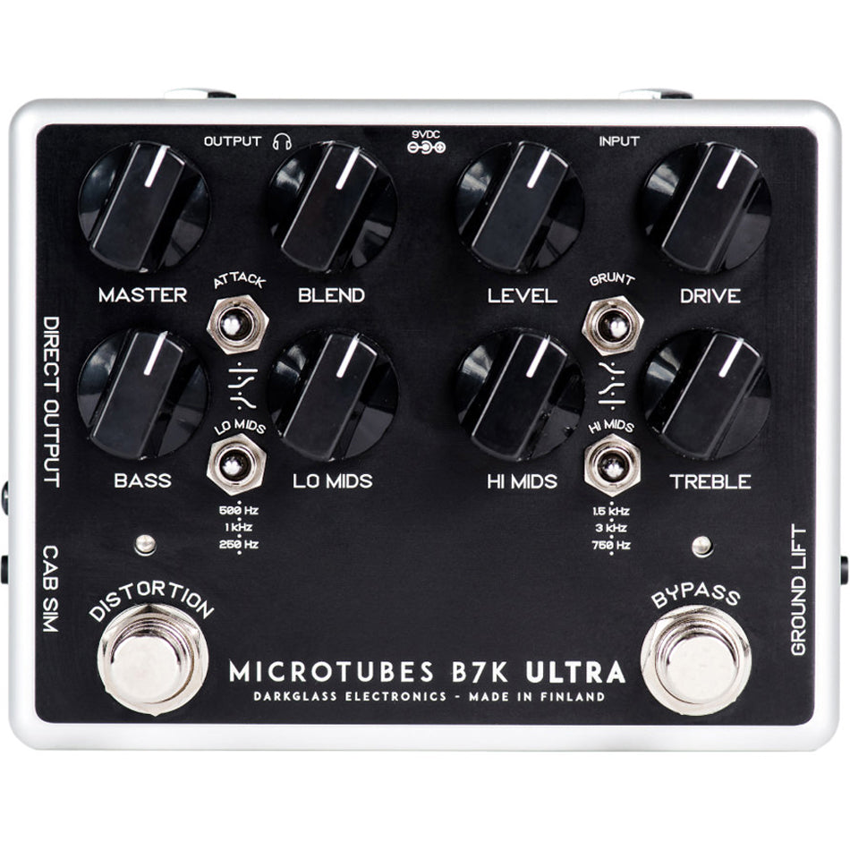 ベース Darkglass B7K ULTRA V2 with AUX IN Darkglass Microtubes B7K Ultra v2 Analog Bass Preamp Pedal (Aux-In