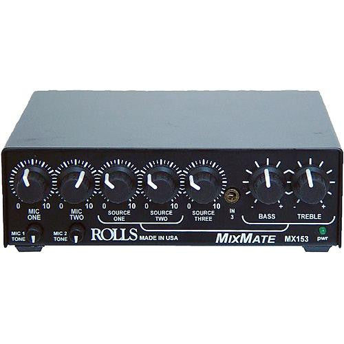 Rolls MX153 Mix Mate 1/2 Rack Mic/Source Mixer
