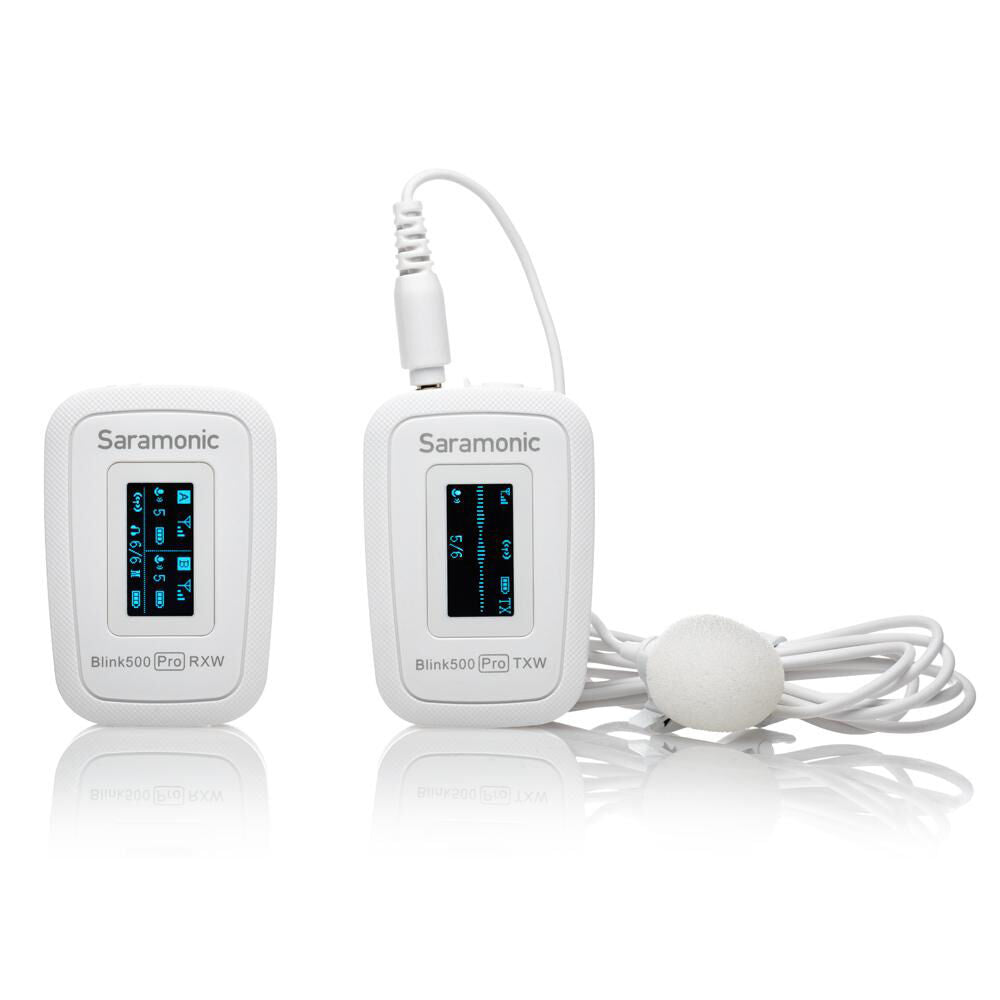 Saramonic Blink 500 Pro B1 Digital Camera-Mount Wireless Omni Lavalier Microphone System (2.4 GHz) - White