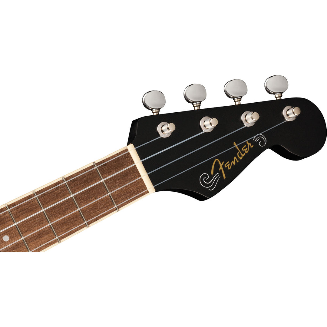 Fender Avalon Tenor Ukulele, Walnut Fingerboard - Black