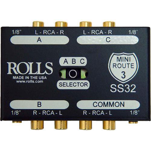Rolls SS32 3 Way Stereo Switch